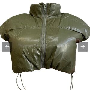 Olive Green Puffer Jacket